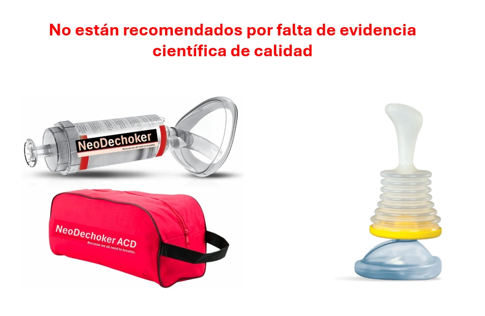 Imagen que muestra los dispositivos LIfevac y Dechoker