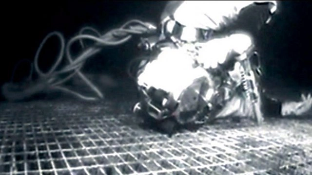 Imagen real obtenida por las cámaras submarinas de Cris lemons durante los más de veinte minutos que estuvo sin oxígeno
